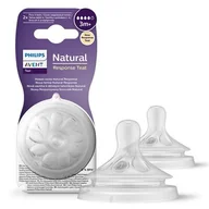 Smoczki uspokajające - Smoczek Do Butelki Avent Natural Response 3m+ - miniaturka - grafika 1