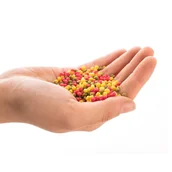 Fontanny ogrodowe - Granulki mix Happet trójkolorowe 10l - miniaturka - grafika 1