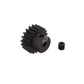 Części motocyklowe - ARRMA ARA311082 20T 0.8Mod 1/8" Bore CNC Steel Pinion Gear, szary/srebrny - miniaturka - grafika 1
