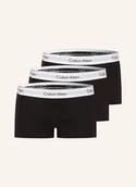Majtki damskie - Calvin Klein Bokserki Icon Cotton Stretch Low Rise, 3 Szt. schwarz - miniaturka - grafika 1