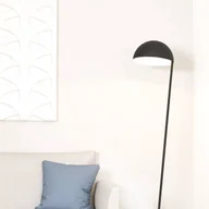 Lampy stojące - Lampa podłogowa Aranzola, świecąca w dół, czarna - miniaturka - grafika 1