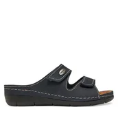 Klapki i japonki damskie - Klapki Tamaris 1-27510-41 Granatowy - miniaturka - grafika 1