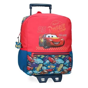 Joumma Disney Cars RD Trip Plecak szkolny z wózkiem czerwony 25 x 33 x 12 cm poliester 9,8 l, Czerwone, plecak szkolny na kółkach - Plecaki szkolne i tornistry - miniaturka - grafika 1