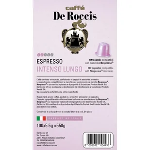 INTENSO LUNGO De Roccis kapsułki do Nespresso - 100 kapsułek - Kawa w kapsułkach i saszetkach - miniaturka - grafika 1