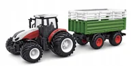 Zabawki zdalnie sterowane - TRAKTOR ZDALNIE STEROWANY Z PRZYCZEPĄ POJAZD ROLNICZY 6644B(C) ZABAWKA RC - miniaturka - grafika 1
