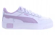 Buty trekkingowe dziecięce - Młodzieżowe sneakersy Carina Street PUMA White Grape Mist Purple - miniaturka - grafika 1