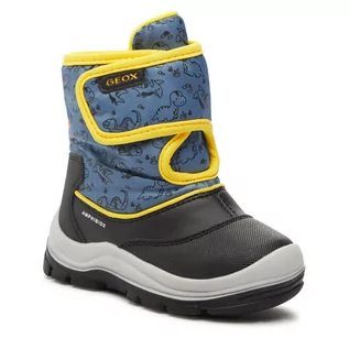 Buty dla chłopców - Śniegowce Geox B Flanfil Boy B Abx B263VE 0CEFU C4K2V S Dk Avio/Yellow - grafika 1