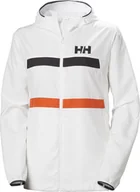 Kurtki i kamizelki sportowe damskie - Helly Hansen damska kurtka W SALT STRIPE WINDBREAKER 34455 001 L - miniaturka - grafika 1