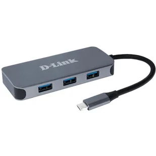 Hub USB D-Link 6v1 z USB-C na HDMI, Gigabit ethernet a Power Delivery (DUB-2335) Szary - Huby USB - miniaturka - grafika 1