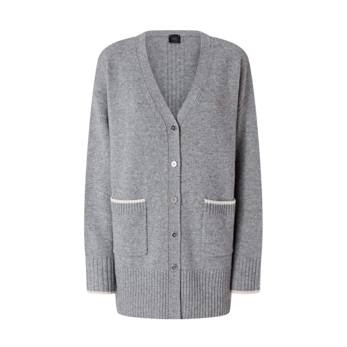 cardigan donna pinko - tasmania cardigan lana - grigio