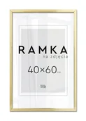 Ramki na zdjęcia - Ramka na zdjęcia 40x60 cm Złota - miniaturka - grafika 1