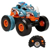 Zabawki zdalnie sterowane - Hot Wheels Monster Trucks T R/C Rhinomite Mega Transformacja Pojazd zdalnie sterowany 1:12 HPK27 Mattel - miniaturka - grafika 1