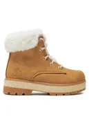 Buty dla dziewczynek - Skechers Trapery Street Glitz 310952L Brązowy - miniaturka - grafika 1