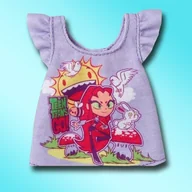 Akcesoria dla lalek - Mattel Barbie Ubranko Dla Lalki Bluzka Teen Titans Go - miniaturka - grafika 1