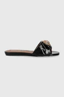 Klapki i japonki damskie - Kurt Geiger London klapki skórzane damskie kolor czarny - miniaturka - grafika 1