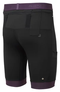 RONHILL spodenki męskie TECH ULTRA 7" SHORT black/nightshade - Spodnie sportowe męskie - miniaturka - grafika 2
