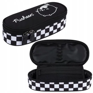 PIÓRNIK SZKOLNY PUSHEEN CZARNO BIAŁA KRATA SASZETKA SZKOLNA Z KOTKIEM - Piórniki PIÓRNIK SZKOLNY PUSHEEN CZARNO BIAŁA KRATA SASZETKA SZKOLNA Z KOTKIEM - Piórniki - miniaturka - grafika 1