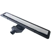 Syfony - BRAVAT BRAVAT Odpływ liniowy z plastikowym syfonem SEAMLESS STEEL DRAIN 65 cm system 2w1 - miniaturka - grafika 1