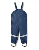 Spodnie i spodenki dla chłopców - Playshoes 408622 polarowe spodnie na szelkach Uniseks - dzieci, Niebieski, 104 - miniaturka - grafika 1
