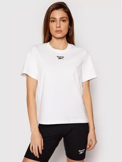 Koszulki i topy damskie - Reebok T-Shirt Classics Small Logo GK7687 Biały Relaxed Fit - grafika 1