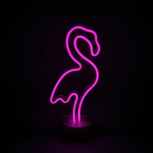 Lampka stołowa neon Flaming Pink - Wyposażenie pokoiku dziecięcego - miniaturka - grafika 1