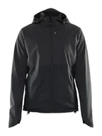 Kurtki damskie - Craft ADV UNIFY LUMEN kurtka damska w czasie wolnym, rozmiar L, czarna, odblaskowa kurtka outdoorowa damska, podszewka z siateczki, 2 kieszenie zapinane na zamek błyskawiczny, regulowany kaptur, - miniaturka - grafika 1