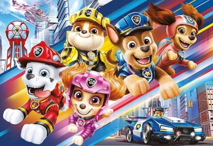 PUZZLE Psi Patrol: Wielki film 2023 + IMIĘ Pudełko 120 el.
