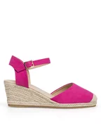 Espadryle damskie - Jenny Fairy Espadryle WYL2610-2 Różowy - miniaturka - grafika 1