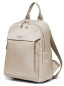 Plecaki - Puccini Plecak "Pulse" w kolorze beżowym - 24 x 32 x 10 cm - miniaturka - grafika 1