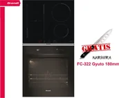 Zestawy AGD - Piekarnik Brandt Brandt BXP6555B PIEKARNIK Z PIROLIZĄ + BPI164DPB płyta indukcyjna + nóż - miniaturka - grafika 1