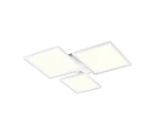 Lampy sufitowe - Top Light - LED Ściemnialny żyrandol natynkowy LED/50W/230V 3000-6500K biała + + +pilot - miniaturka - grafika 1