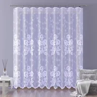 Firany - Firanka żakardowa metrażowa wys. 230 cm Willow A151 biała - miniaturka - grafika 1