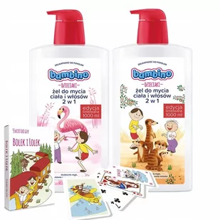 Żel dla dzieci 2w1 BAMBINO Bolek i Lolek 2L + karty do gry - Kosmetyki kąpielowe dla dzieci - miniaturka - grafika 1