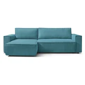 Narożniki - Turkusowa rozkładany narożnik dwustronny Bobochic Paris Nihad - miniaturka - grafika 1