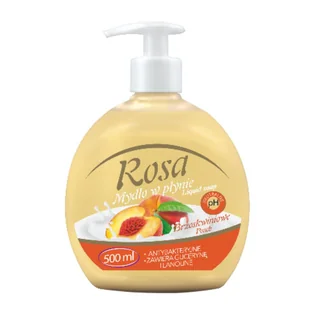 Rosa, Antybakteryjne Mydło W Płynie, Brzoskwinia, 500ml - Mydła - miniaturka - grafika 1