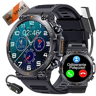 SMARTWATCH K56 PRO MĘSKI 360x360 ROZMOWY MENU PL WODOODPORNY SPORTOWY PULS - Smartwatch - miniaturka - grafika 1