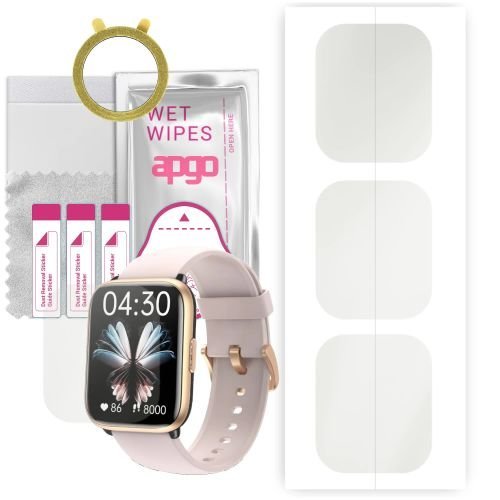 1x folia hydrożelowa MATOWA do Kello LW6 - apgo Smartwatch Hydrogel MATTE Protection Ochrona na ekran smartwatcha