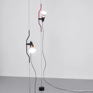 Lampy sufitowe - FLOS Lampa wisząca designerska PARENTESI, czarny, salon / jadalnia, metal, design - miniaturka - grafika 1