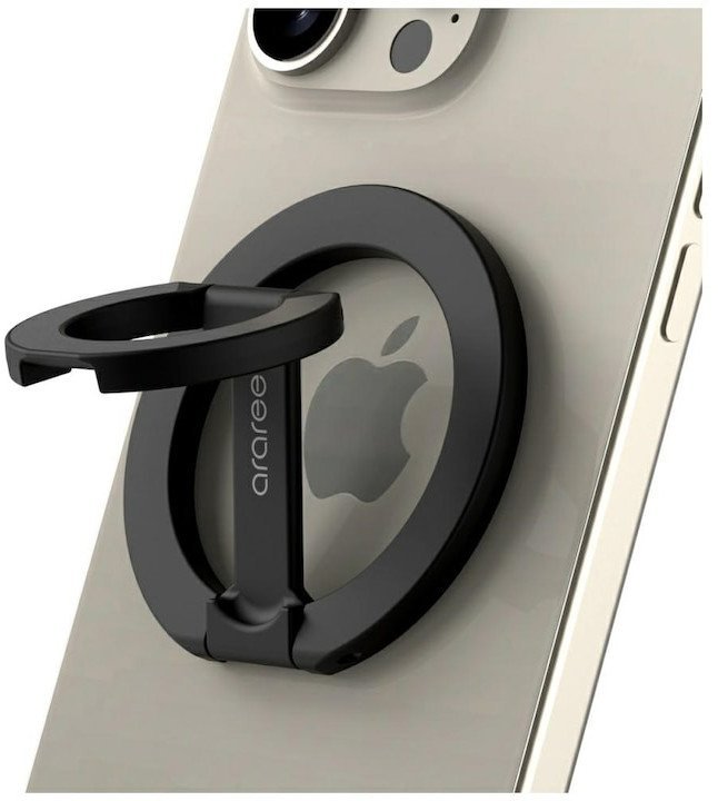 Ring stand Araree A-Ring MagSafe GripTok black