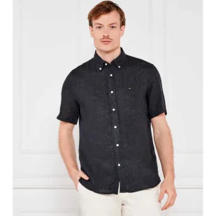 Tommy Hilfiger Lniana koszula Regular Fit - Koszule męskie - miniaturka - grafika 1