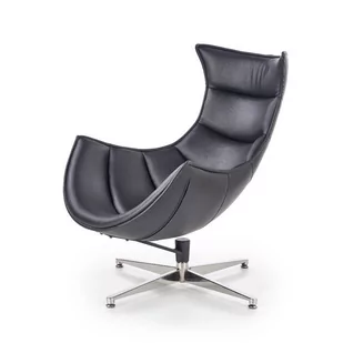 Fotel wypoczynkowy STYLE FURNITURE Lusso, czarny, 86x84x96 cm - Fotele - miniaturka - grafika 1