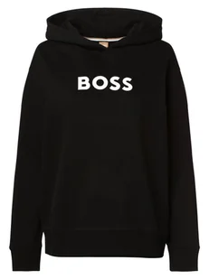 BOSS - Damska bluza z kapturem C_Edelight_1, czarny - Bluzy damskie - miniaturka - grafika 1