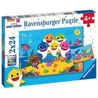 Puzzle - Ravensburger Puzzle 2 x 24 elementy. Baby Shark - miniaturka - grafika 1