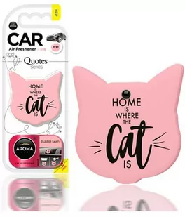 AROMA CAR Kot Art cats - BUBBLE GUM Odświeżacz do samochodu - Zapachy samochodowe - miniaturka - grafika 1