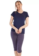 Piżamy damskie - Piżama Damska wiskoza krótki rękaw S Vienetta - miniaturka - grafika 1