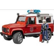 Samochody i pojazdy dla dzieci - Bruder Strażacki Land Rover Defender, 1:16, 02596 - miniaturka - grafika 1