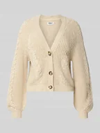 Swetry damskie - Kardigan o kroju relaxed fit z mieszanki bawełny model ‘ROSIE’ - miniaturka - grafika 1