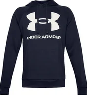 Bluzy męskie - Under Armour Bluza męska Rival Fleece Big Logo HD granatowa r. L 1357093 410 - miniaturka - grafika 1