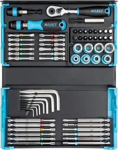 Hazet Hazet SmartCase socket and bit set 2200SC-32, 59 pieces black/blue, 1/4, with reversible ratchet - Bity - miniaturka - grafika 1