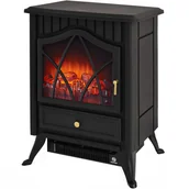 Wkłady kominkowe - Elektryczny wkład kominkowy z ogrzewaniem Efekt płomienia Abordo Kominek elektryczny Piec klasy A - miniaturka - grafika 1